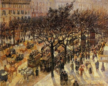 イタリア大通りの午後 1897年 カミーユ・ピサロ Oil Paintings